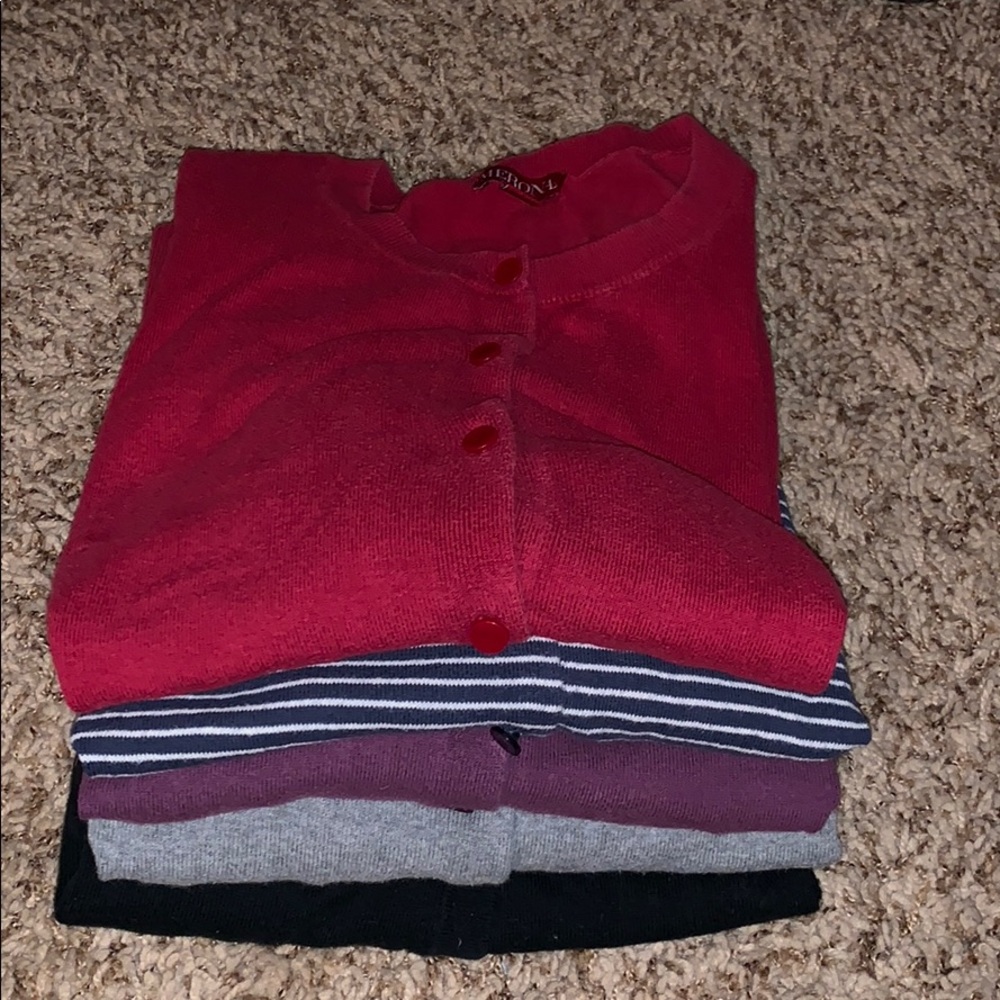 (5) Merona cardigans, medium